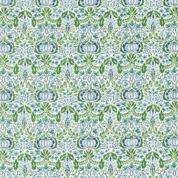 Little Chintz Fabric Nettle/Woad