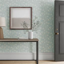 Mallow Wallpaper Powder Blue