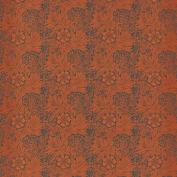 Marigold Fabric Navy/Burnt Orange