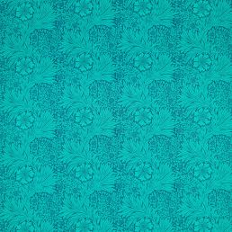 Marigold Fabric Navy/Turquoise