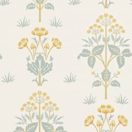 Meadow Sweet Wallpaper Gold/Slate