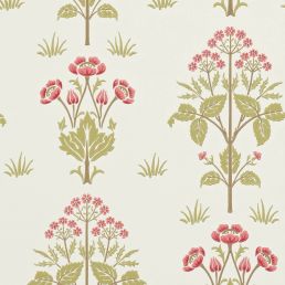 Meadow Sweet Wallpaper Rose/Olive