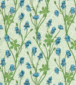 Monkshood Fabric Cobalt/Goblin Green