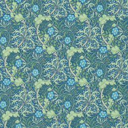 Morris Seaweed Wallpaper Cobalt/Thyme