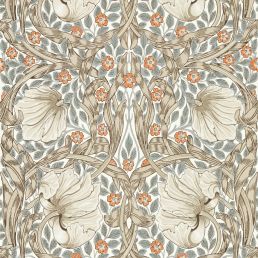 Pimpernel Wallpaper Linen/Coral