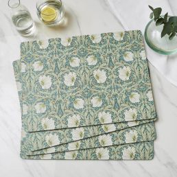 Pimpernel Set of 4 Large Placemats, Green Green