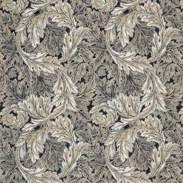 Pure Acanthus Weave Fabric Black Ink