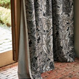 Pure Acanthus Weave Fabric Inky Grey