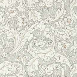 Pure Bachelors Button Wallpaper Stone/Linen