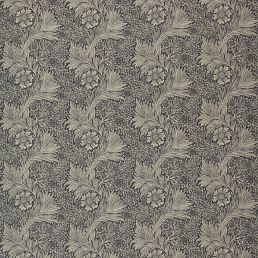 Pure Marigold Print Fabric Black Ink