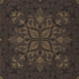 Pure Net Ceiling Wallpaper Charcoal/Gold