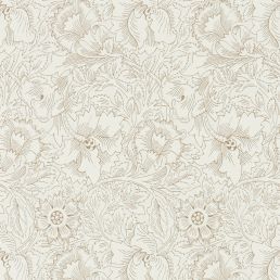 Pure Poppy Wallpaper Cream/Gold