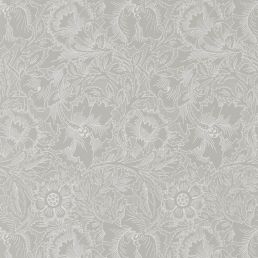 Pure Poppy Wallpaper Dove/Chalk