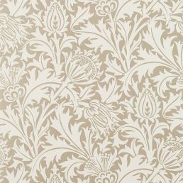 Pure Thistle Beaded Wallpaper Gilver