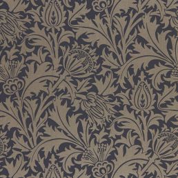 Pure Thistle Wallpaper Black Ink