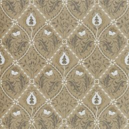 Pure Trellis Wallpaper Gold