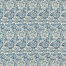 Rose and Thistle Fabric Indigo