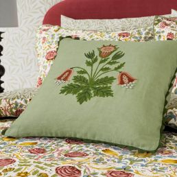 Rose Cushion, Green/Rose Green/Rose