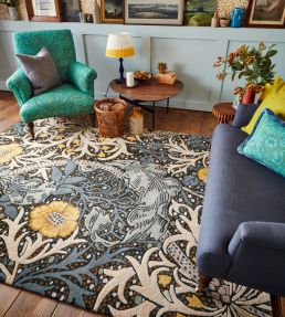 Seaweed rug Teal 43939-200457 Teal