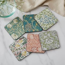 Set of 6 Coasters, Multi Multi