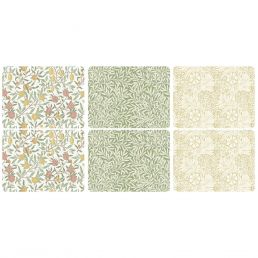 Simply Mixed Placemats Set of 6, Multi Multi