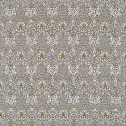 Snakeshead Fabric Pewter/Gold