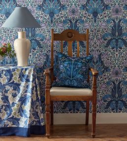 Spring Thicket Wallpaper Indigo/Lilac