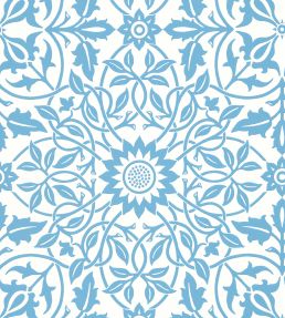 St James Ceiling Wallpaper China Blue