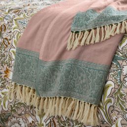 Strawberry Thief - Severne Throw, Cochineal Pink Cochineal Pink