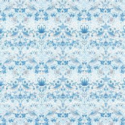 Strawberry Thief Fabric Woad