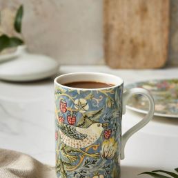 Strawberry Thief Mug, Blue Blue