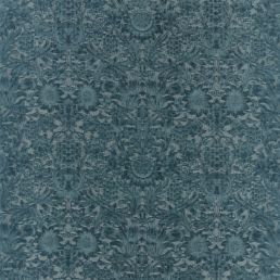 Sunflower Caffoy Velvet Fabric Webbs blue