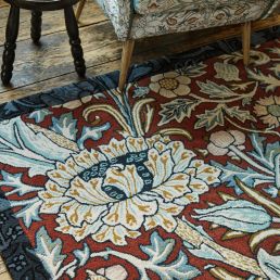 Trent rug Madder Red/Webbs Blue 43956-200512 Madder Red/Webbs Blue