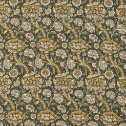 Wandle Fabric Charcoal/Mustard