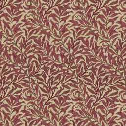 Willow Boughs Weave Fabric Crimson/Manilla