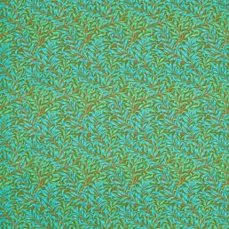 Willow Boughs Fabric Olive/Turquoise