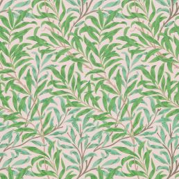 Willow Boughs Wallpaper Pink/Leaf Green