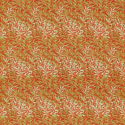 Willow Boughs Fabric Tomato/Olive