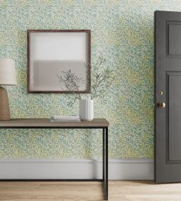 Willow Boughs Wallpaper Leaf Green