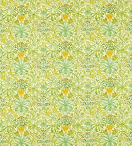 Woodland Weeds Fabric Sap Green